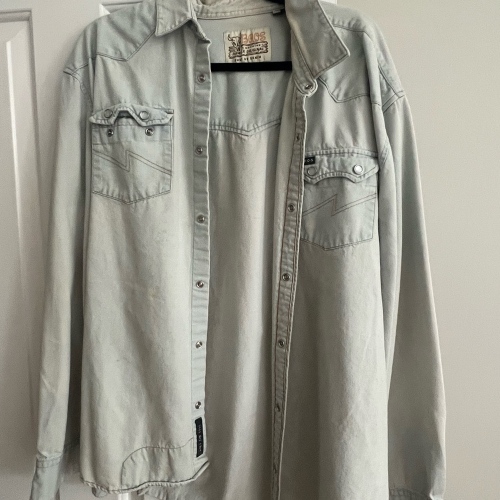 Howler Brothers Light blue denim Men's Shirt